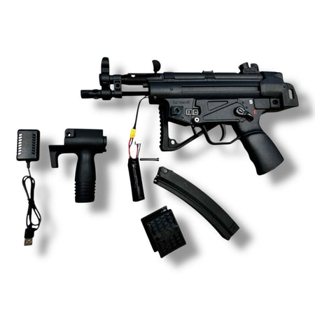 JinMing HK MP5k AEG Gel Blaster SMG with Folding Buttstock & Mosfet with Metal Gears v3.0