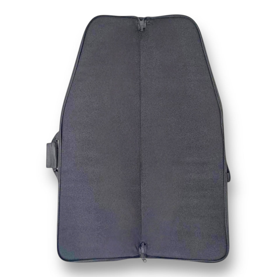 Tactical Rifle Carry Bag with external pockets - 100cm - Black - padded lining