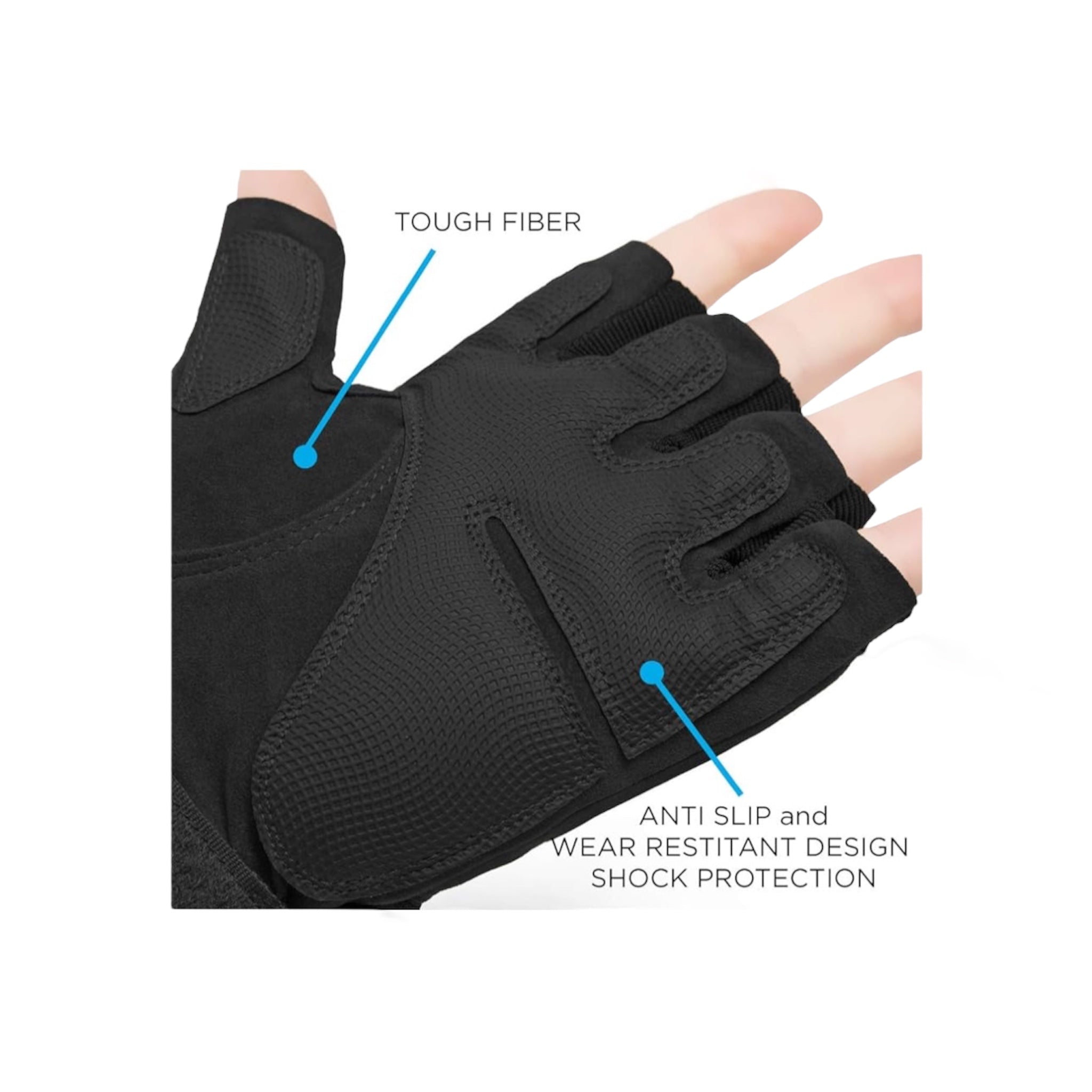 Oakey Factory Pilot Gloves - Black