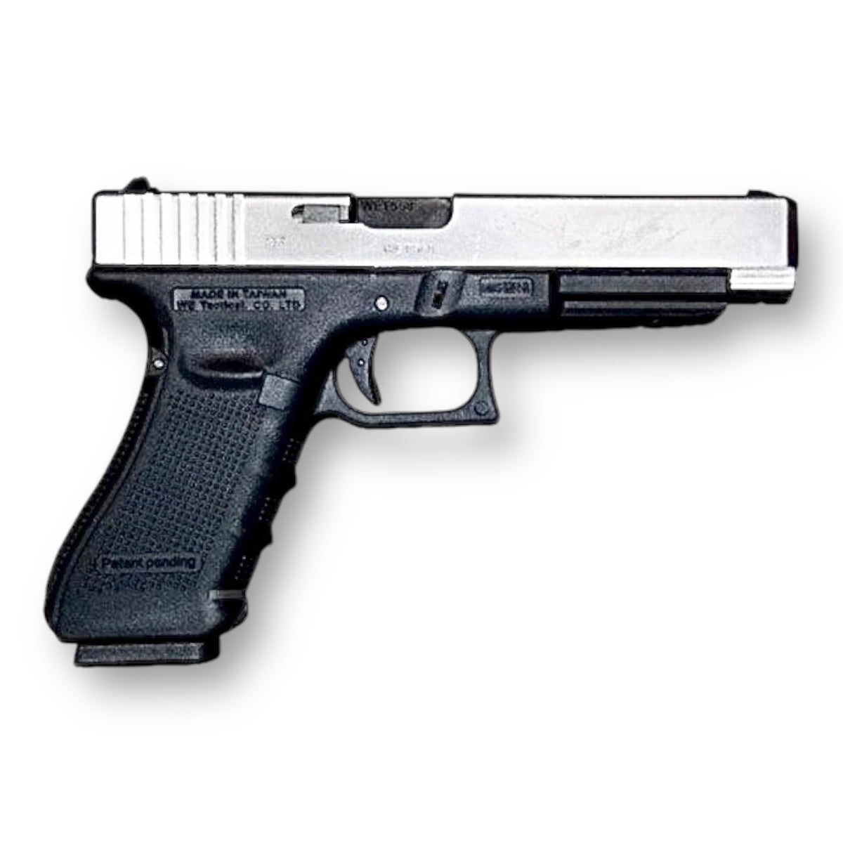 WE Tech Glock G34 Gen 3 GBB Gel Blaster Pistol G34 - WE-G008A-SV-GB Silver & Black