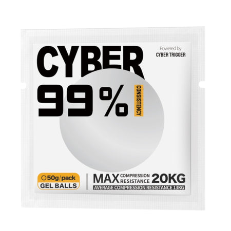 NEW COMPETITION GEL! Cyber 99% Consistency Premium High Performance Ultra Hard Gel Ball Ammunition with 20kg Break Pressure - 50gm Pack