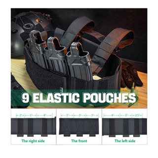 Amomax 9 Pouch Low Profile Chest Rig
