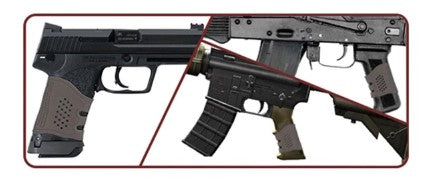 Rubber Anti Slip Ventilated Pistol Grip Sleeve with side cutouts