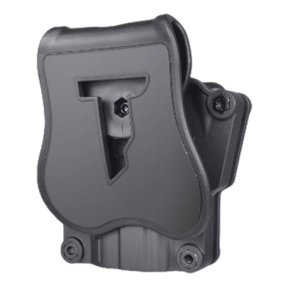 Cytac MegaFit Gen 2 Universal Holster with adjustable 360 degree Belt Paddle Attachm - Upgraded design for holstering pistols fitted with a Red Dot holographic Reticle (RMR) sight & accommodates higher iron sights with no snagging