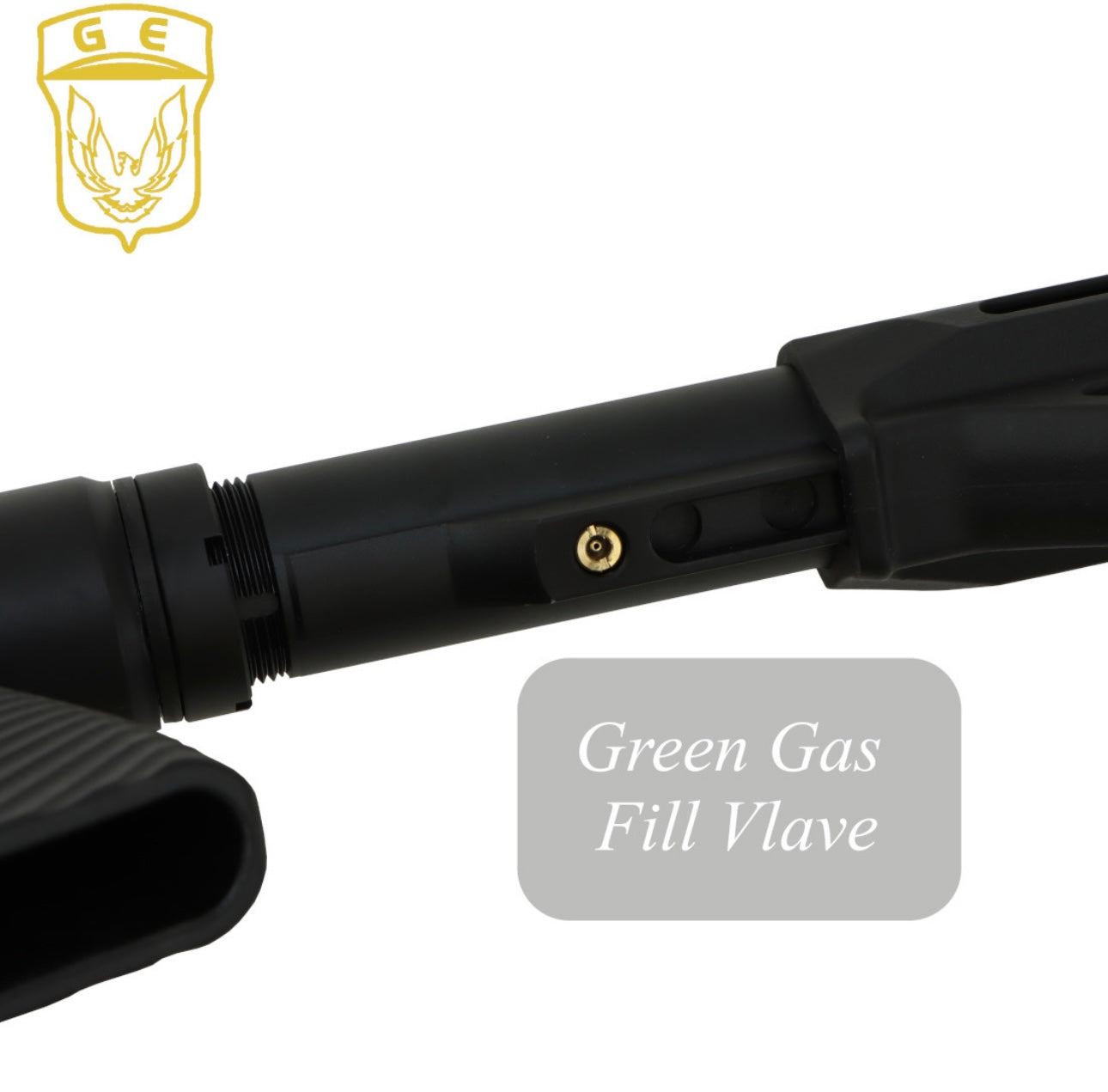 Golden Eagle Gas Full-Aluminium Tactical Assault Pump Action Gel Blaster Shotgun - Black - GEL8875 - fill valve location 