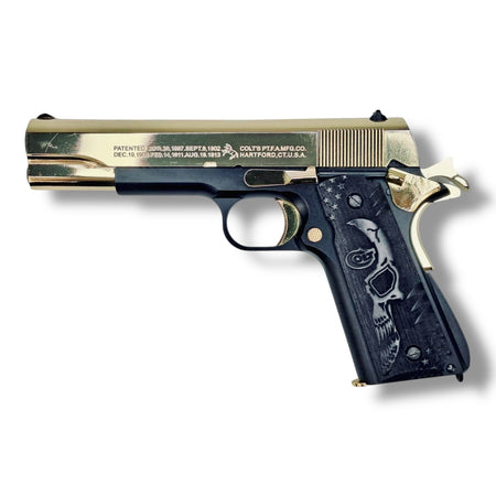 Limited Edition Golden Eagle ‘Face Off’ Movie Inspired Colt Government 1911 .45 GBB Gel Blaster Pistol Replica GE3305-FO-3 