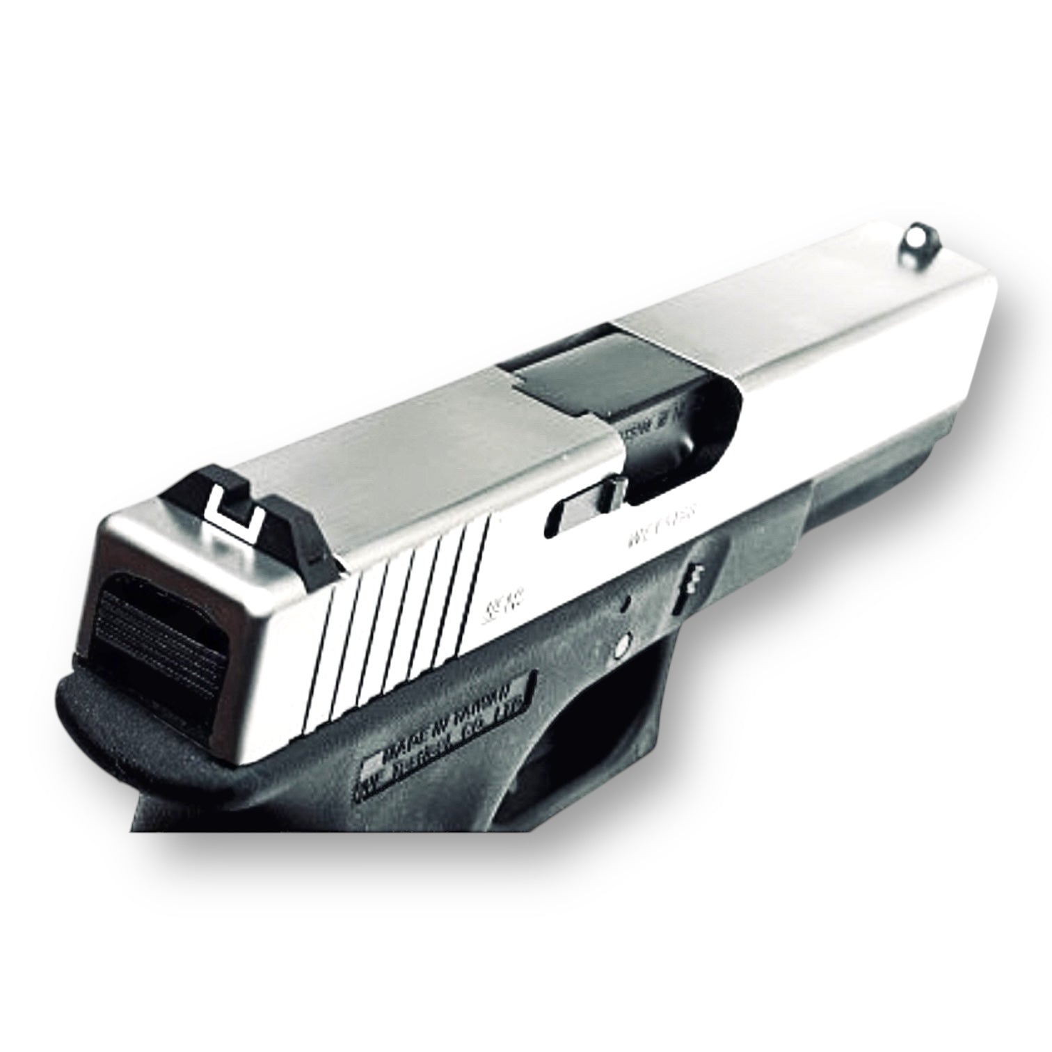 WE Tech Glock G17 Gen3 GBB Gel Blaster Pistol Replica - WE-G001A-SV-GB - 2-Tone Silver & Black 