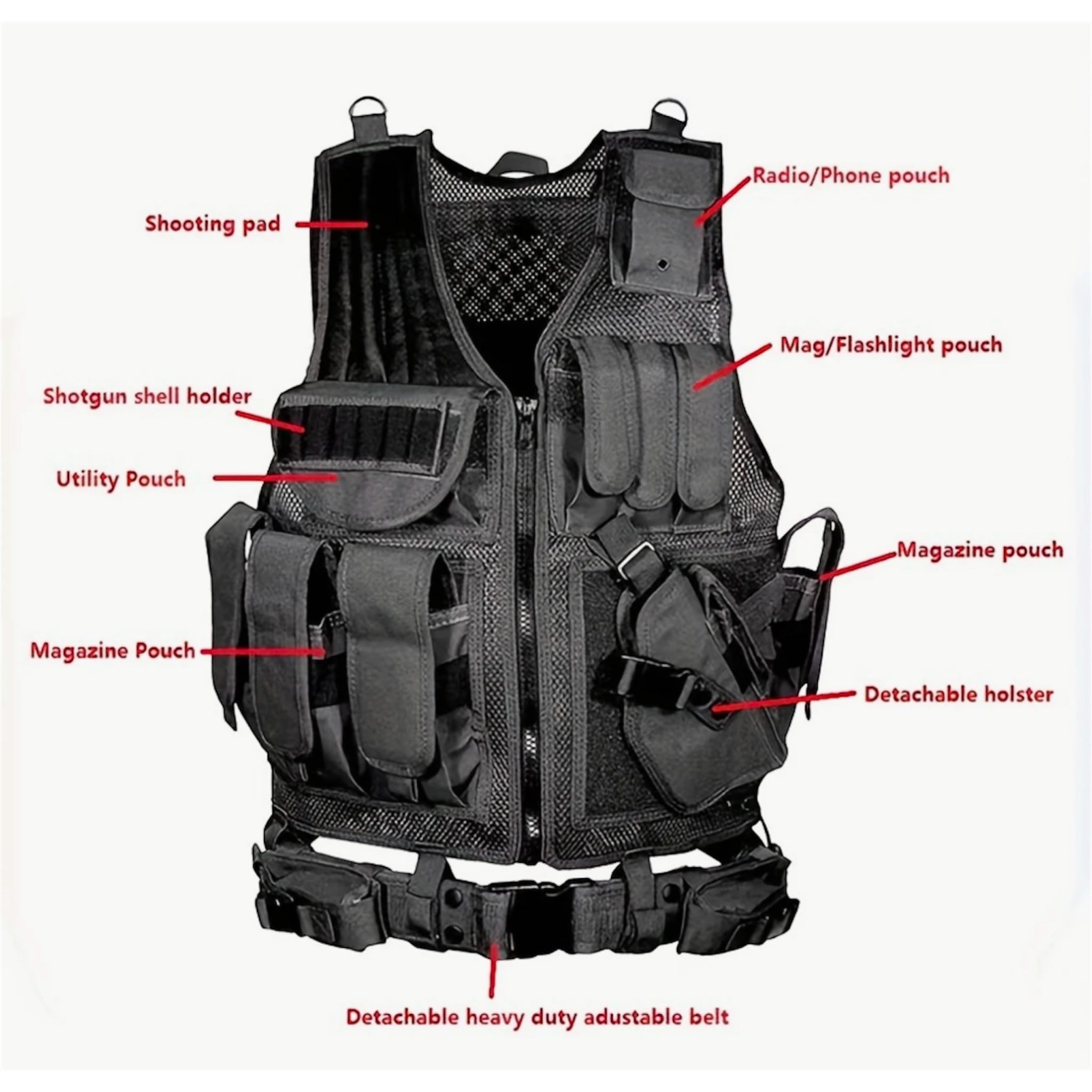 Paramilitary SWAT-Style Tactical Vest