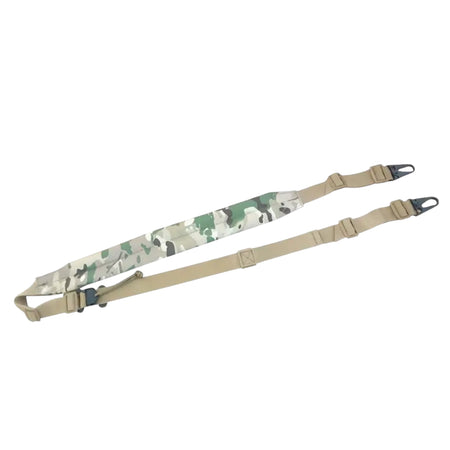 Quick Release Adjustable Tactical 2-Point Sling with Wide Padded Shoulder Strap - CP Camouflage