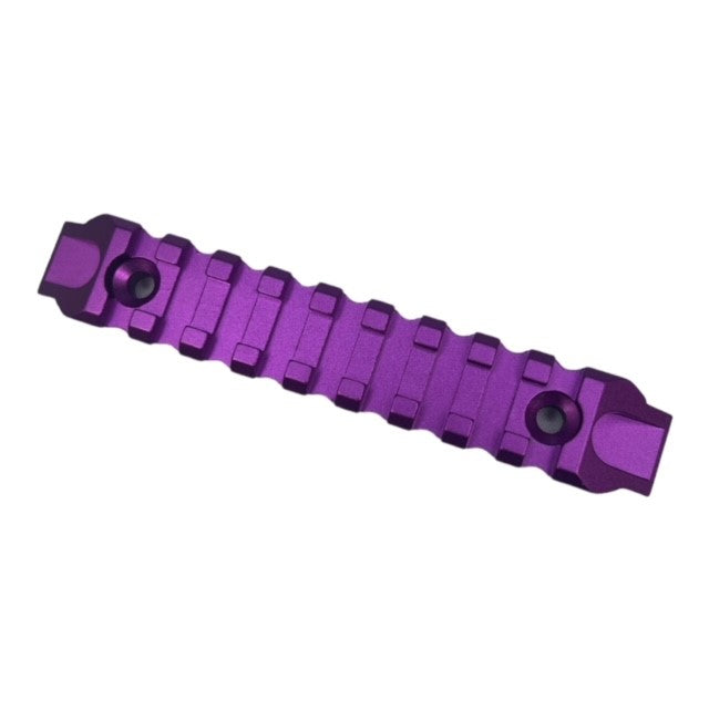 12cm Alloy Universal 9 Slot Rail - MLok & KeyMod Picatinny Rail - Purple