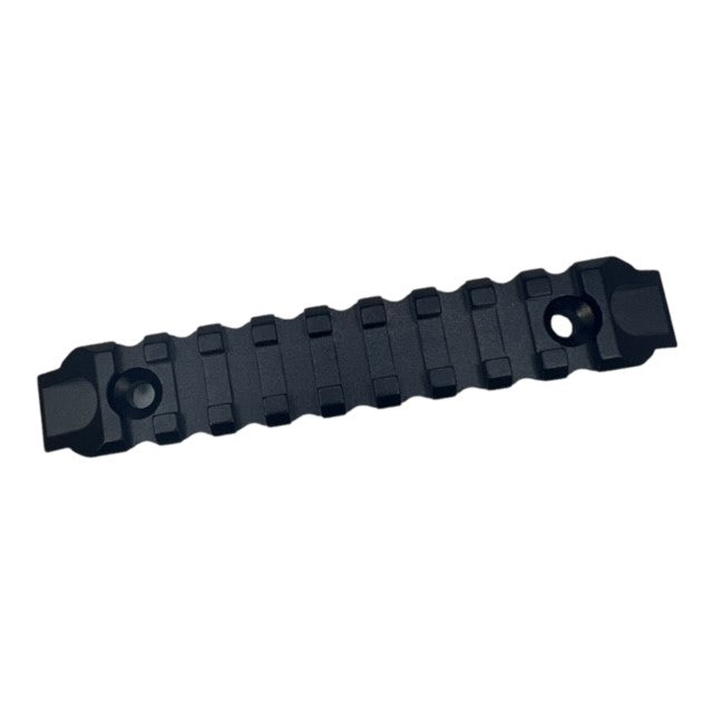 12cm Alloy Universal 9 Slot Rail - MLok & KeyMod Picatinny Rail - Black