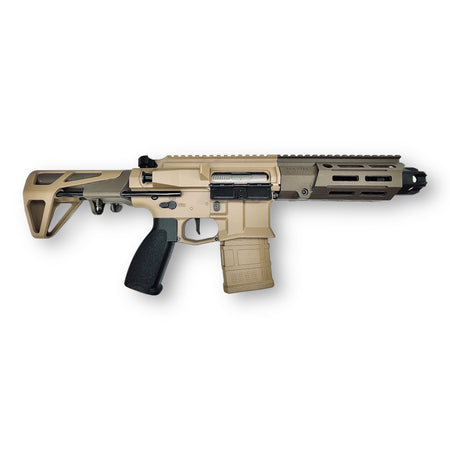 Battle Bundle 3 - Maxim Defense PDX M4 CA-12 AEG CQB Gel Blaster Rifle with metal gears – BBD03 - Tan