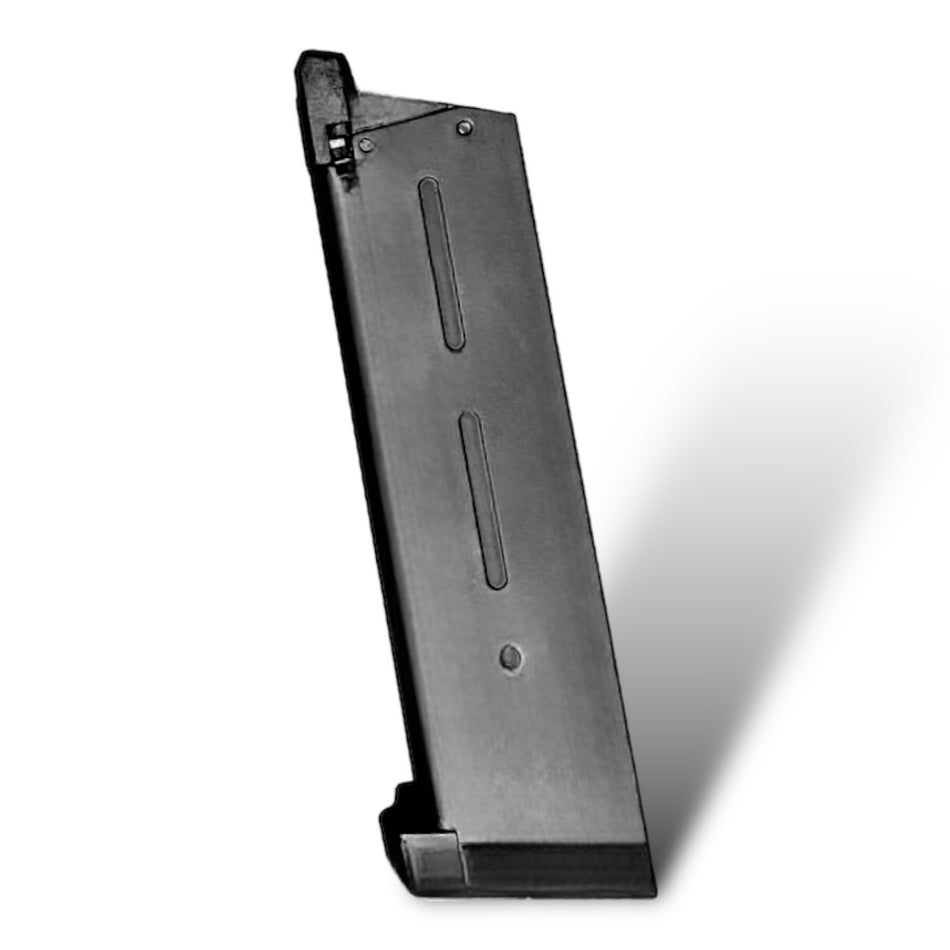 JG Works - 1911 'Single-Stack' Green Gas Magazine for GBB Gel Blaster Pistols for JG Works / Golden Eagle / Double Bell