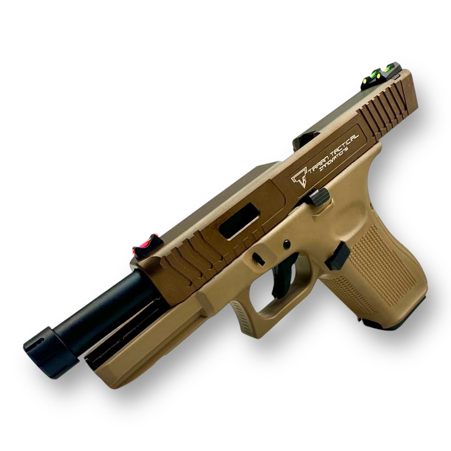 Golden Eagle Glock G17 Gen5 TTI Combat Master with Aircraft Grade CNC Aluminium Slide GBB Gel Blaster Pistol Replica GE3703T-PE - CNC Version + BONUS Inclusions!