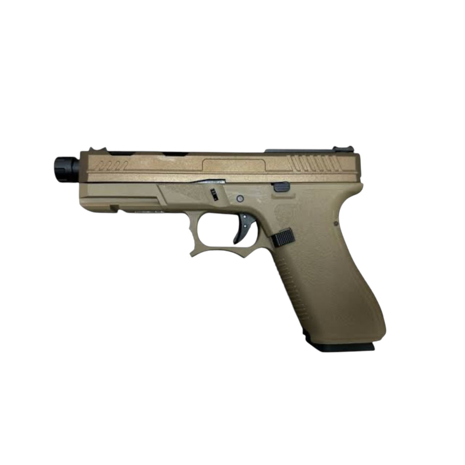 Golden Eagle ‘Kraken’ Custom G17 Gen5 Gas Blowback Gel Blaster Pistol - GE-AT3704T - Tan