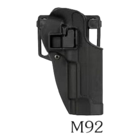 Holster - For M92 Beretta Gel Blaster with Belt & Paddle Attachments - Basic