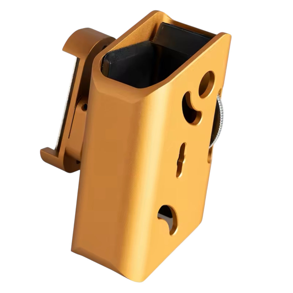 IPSC Competition CNC Magazine Holster for GBB Gel Blaster Pistols - Gold
