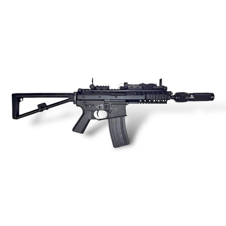 CQB Bundle 4 - Double Bell Micro-M4 KAC CQB PDW AEG Gel Blaster Rifle with Metal Gearbox & Bundle Inclusions - CQBBD04