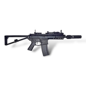 CQB Bundle 4 - Double Bell Micro-M4 KAC CQB PDW AEG Gel Blaster Rifle with Metal Gearbox & Bundle Inclusions - CQBBD04