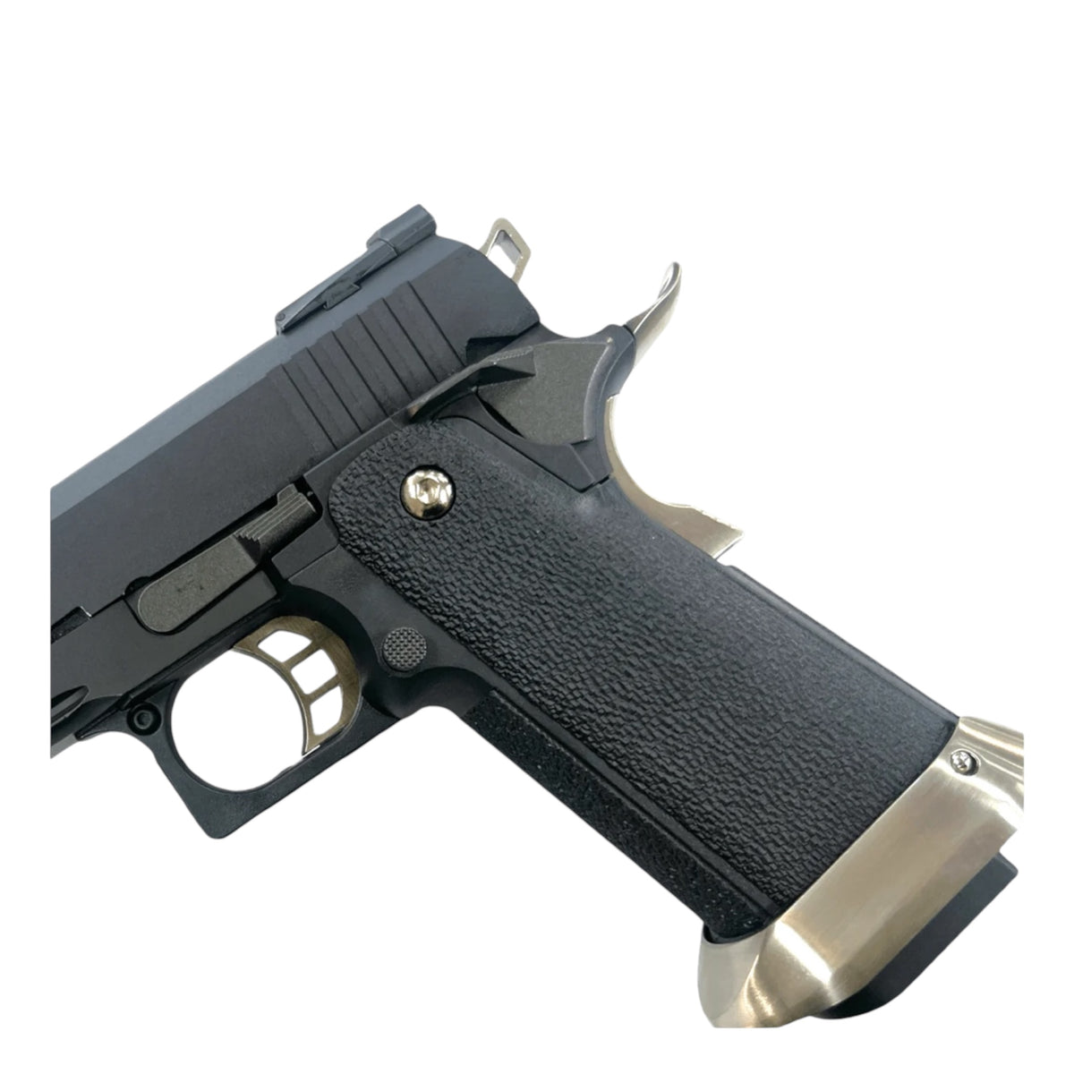 WE Tech 'T-REX' Hi-Capa 5.1" GBB Pistol - Black - No Markings