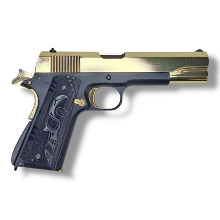 Limited Edition Golden Eagle ‘Face Off’ Movie Inspired Colt Government 1911 .45 GBB Gel Blaster Pistol Replica GE3305-FO-3 