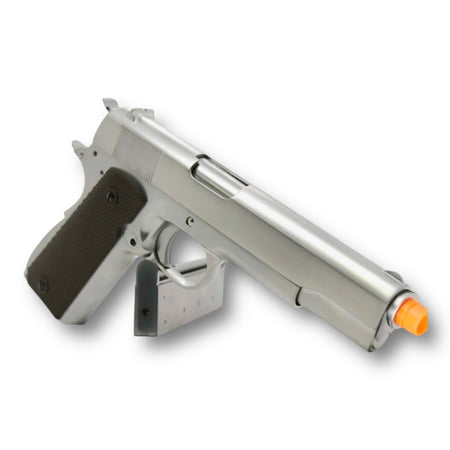 WE Tech 1911 Colt Government .45 GBB Gel Blaster Pistol - Matte Silver - WE-E006A-GEN2-GB