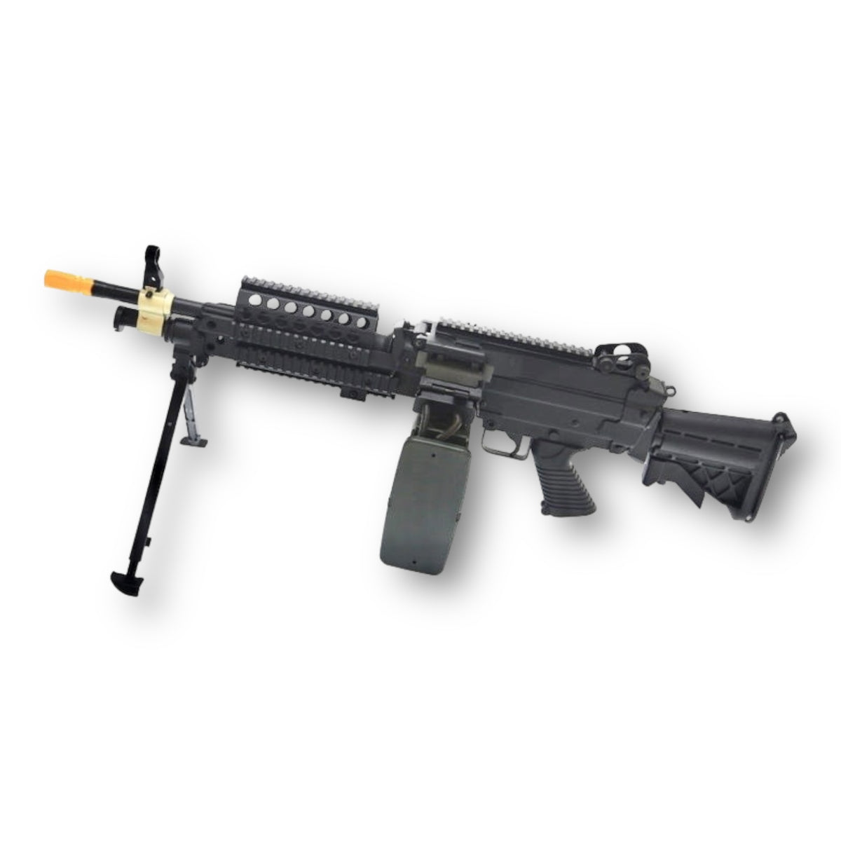 A&K Cybergun FN Licensed M46 MK2 Minimi SAW Full Metal AEG Gel Blaster Machine Gun - Black