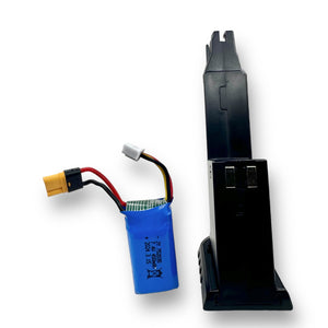 DK & UDL Sig Sauer P320 & HK VP9L AEG Gel Blaster Pistol Magazine & 7.4v Battery - DKP320VP9LM - 7.4v 450mAh rechargeable Battery with XT30+ connection 