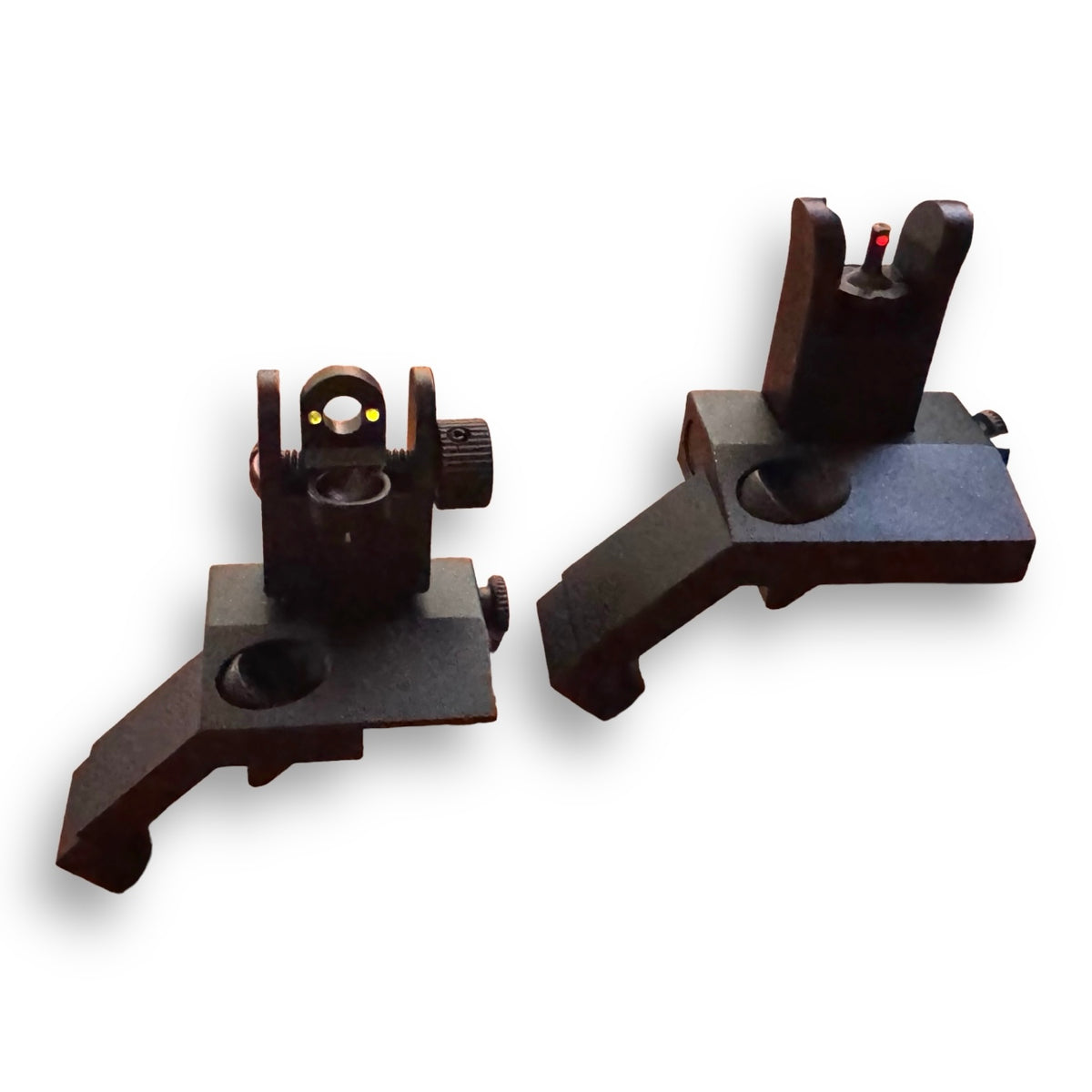 Metal Flip Up 45-degree flip-up iron sights with Optic fibre - black - Ambidextrous use