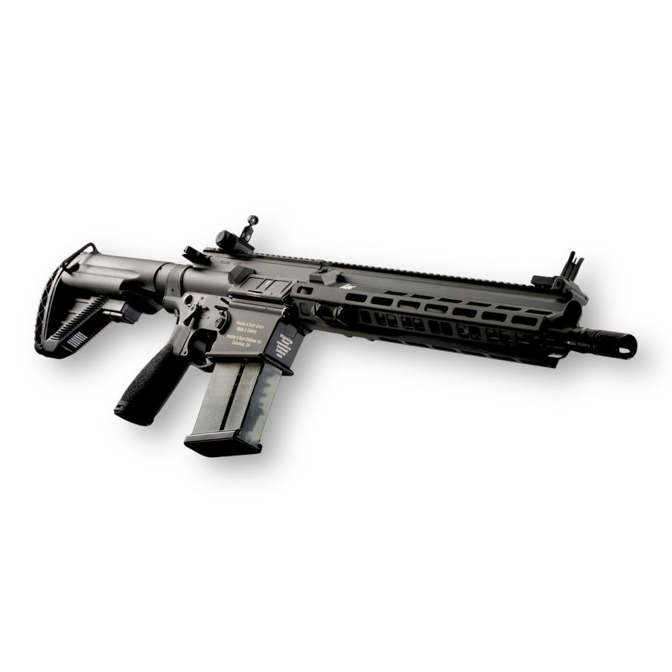 E&C Heckler & Koch M110-A1 HK417 16” MLOK Handguard DMR V2.5 AEG Gel Blaster Rifle Replica - EC-204-16-BK