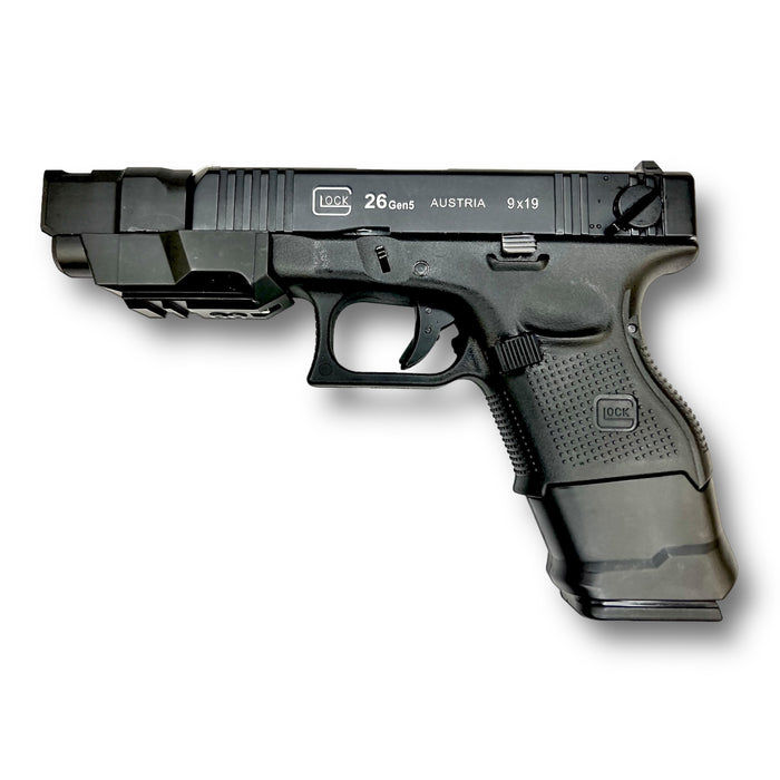 Double Bell Glock Gen5 G26c Full auto with Compensator & Tactical Expansion Kit - GBB Gel Blaster Pistol Replica - 724C