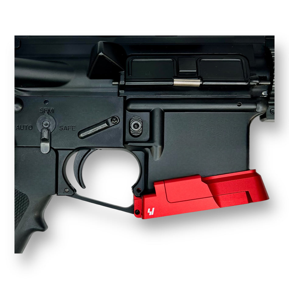 Strike Industries CNC Alloy M4 Flared Magwell for Gel Blaster Rifles - Red