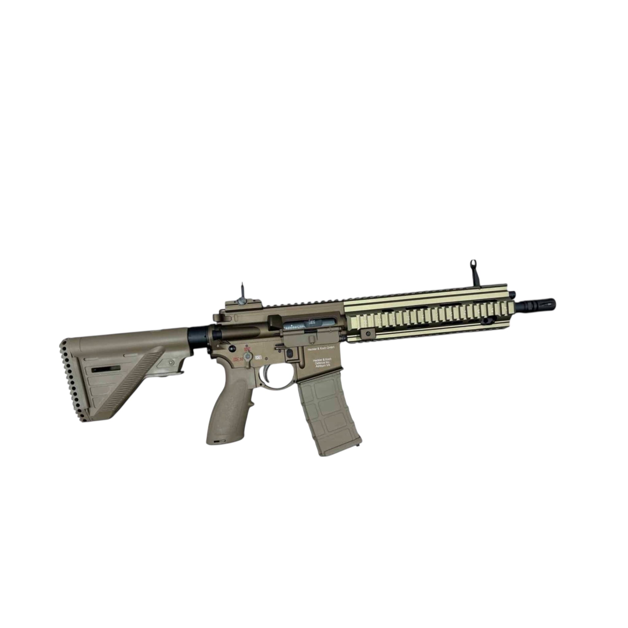 Golden Eagle HK416A5 Gas Blowback Gel Blaster Rifle - Tan - MC6910MT