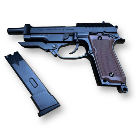 KELe Beretta 93R 9mm x 19 Automatic Pistol Replica - Metal Manual Gel Blaster Pistol - collectors piece