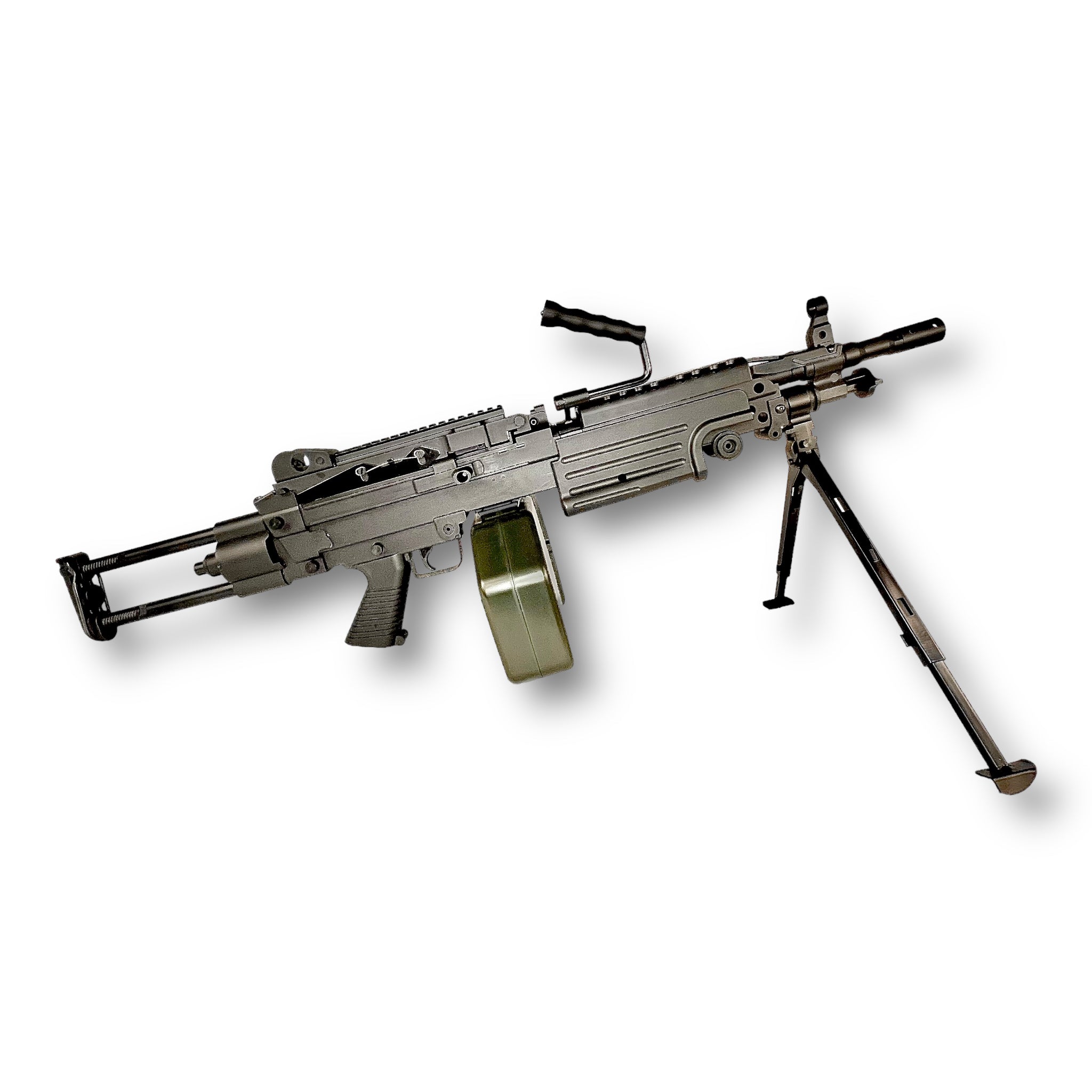 M249 LMG SAW Gel Blaster Machine Gun Replica - Fire Cow - Para Trooper Version - Black