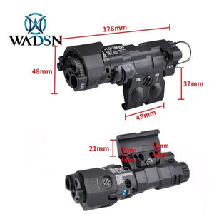 WADSN Modular Advanced Weapon Laser Class 1 MAWL-C1+ IR & Green Laser/Flashlight Unit - Black - Dimensions