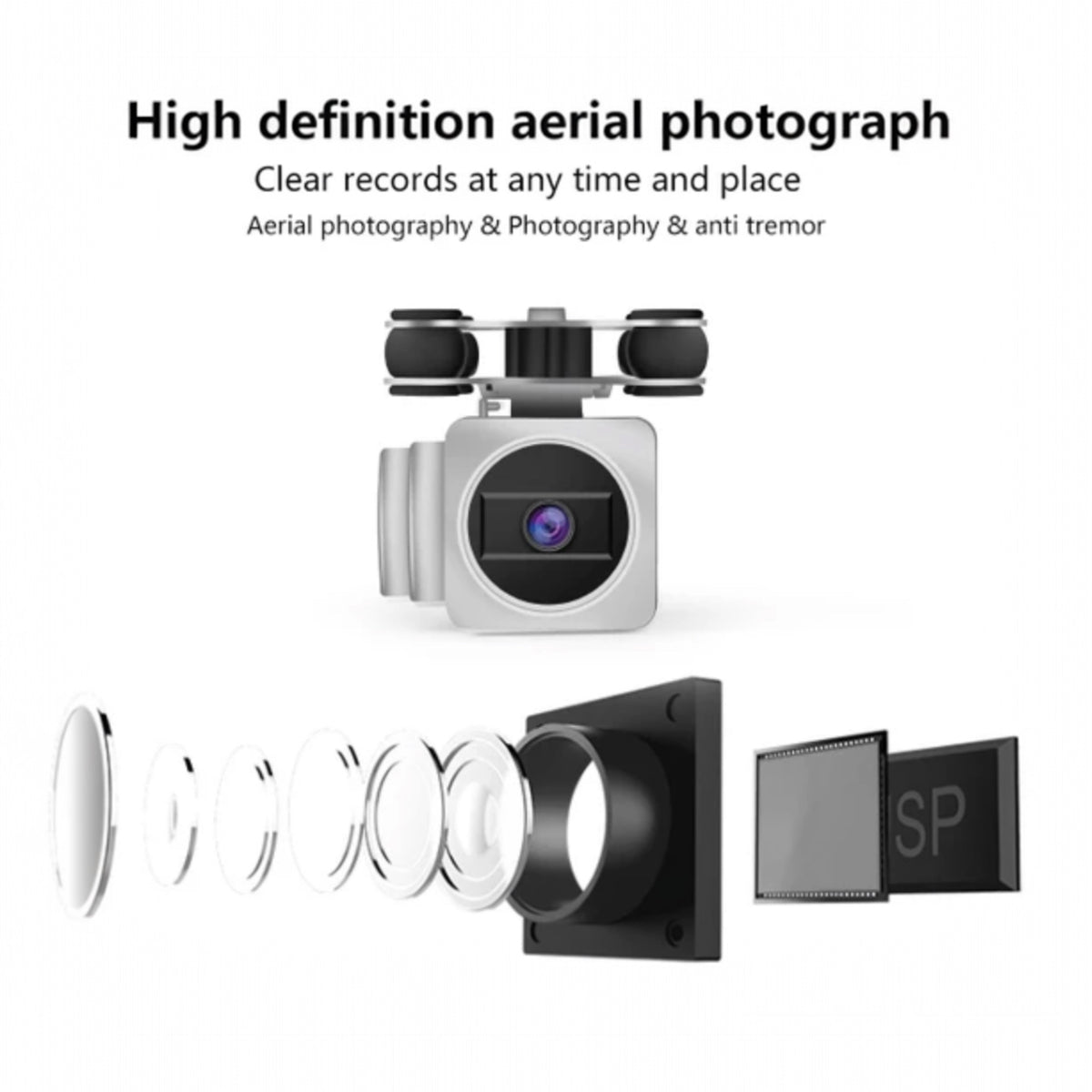 Drone Explorers HJ14W Wi-Fi Remote Control Aerial Photography Drone