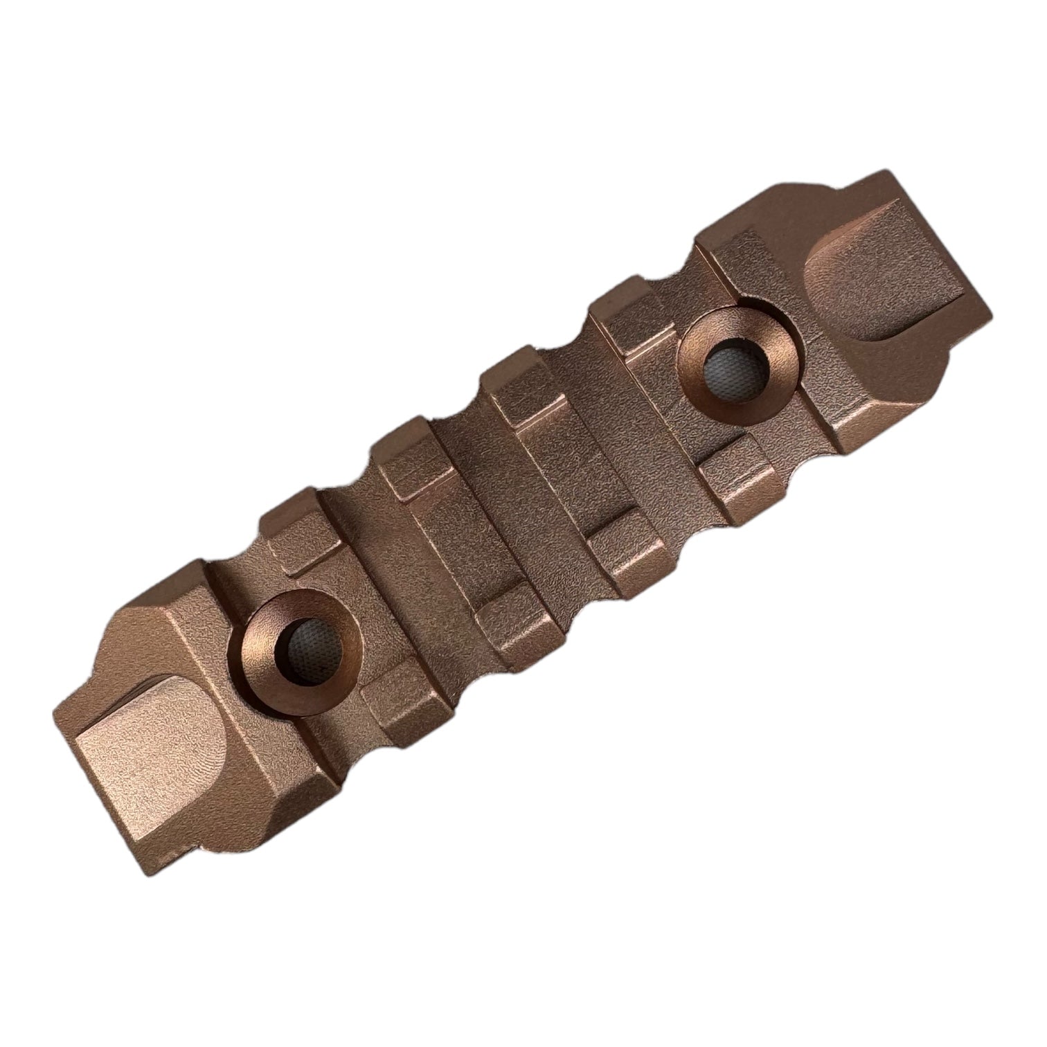 8cm Alloy Universal 5 Slot Rail - MLok & KeyMod Picatinny Rail - Rose Gold