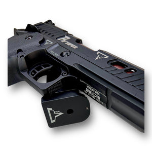 Double Bell - TTI "Pit Viper" 2011 5.1” GBB Gel Blaster Pistol Replica - Collectors Box Set w/ Glass Lid- John Wick 3 - DB303CBGL