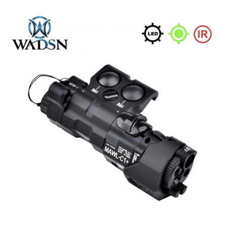 WADSN Modular Advanced Weapon Laser Class 1 (MAWL C1) + IR & Green Laser/Flashlight Unit - Full CNC 6061 Aircraft Grade Alloy Construction - Black 