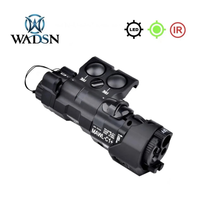 WADSN MAWL-C1+ IR & Green Laser/Flashlight Unit - Black