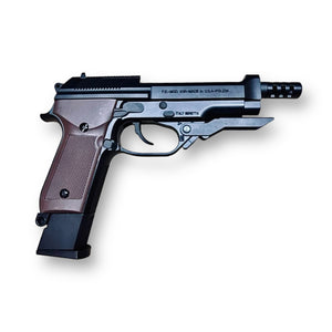 KELe Beretta 93R 9mm x 19 Automatic Pistol Replica - Metal Manual Gel Blaster Pistol - collectors piece