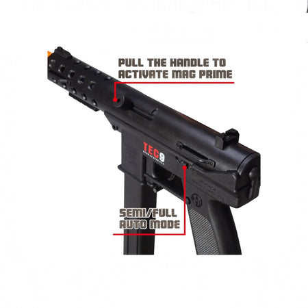 TEC9 Submachine Gun (SMG) Gel Blaster