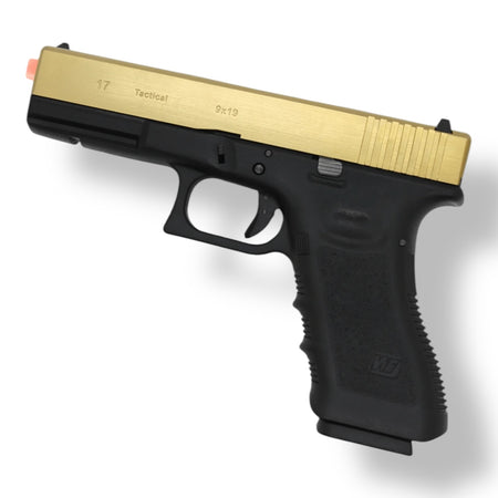 WE Tech Glock Gen3 17A 'Titanium' Gold Version GBB Gel Blaster pistol replica - WE-G001A-TG