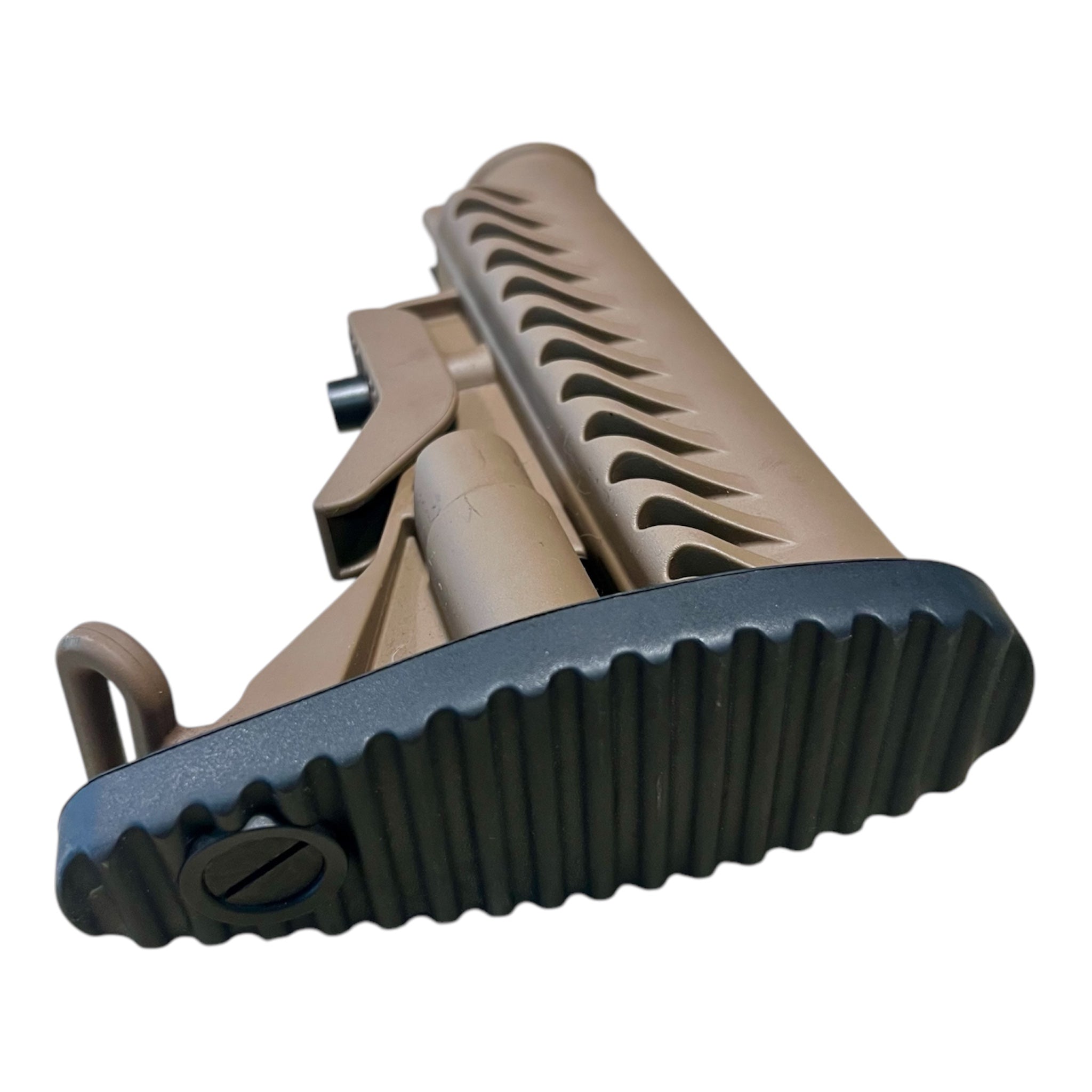 APS Battle Tele Style Buttstock for M4/M16 AEG Gel Blasters – DE