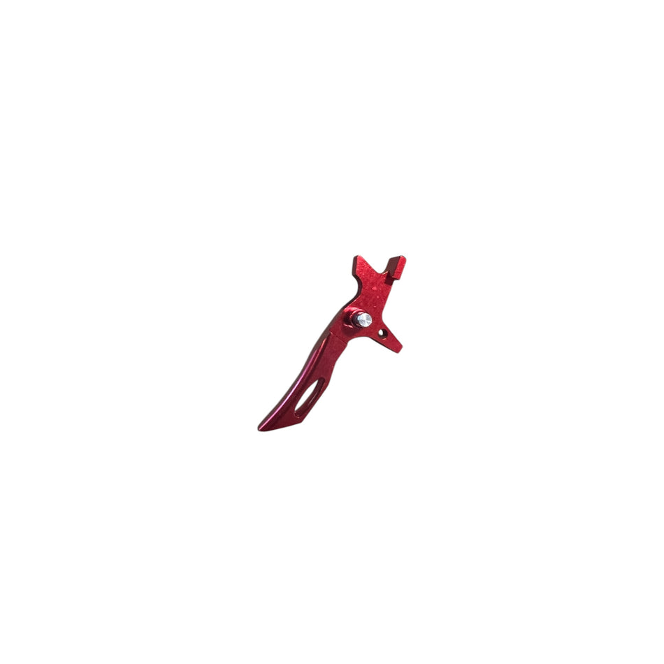 Willow Leaf CNC Alloy Trigger for V2 Gearbox - Red