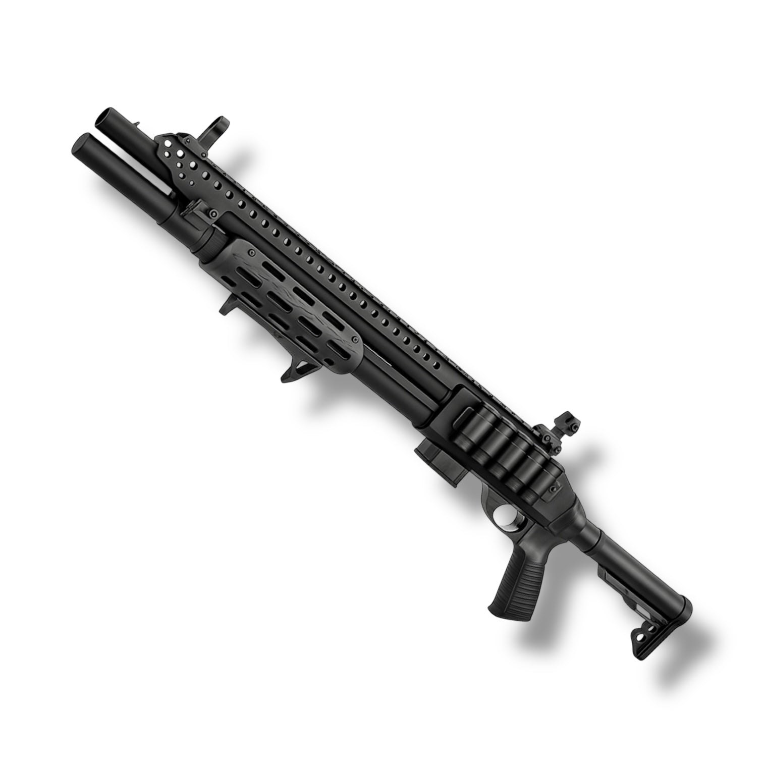 Golden Eagle Gas Full-Aluminium Tactical Assault Pump Action Gel Blaster Shotgun - Black - GEL8875