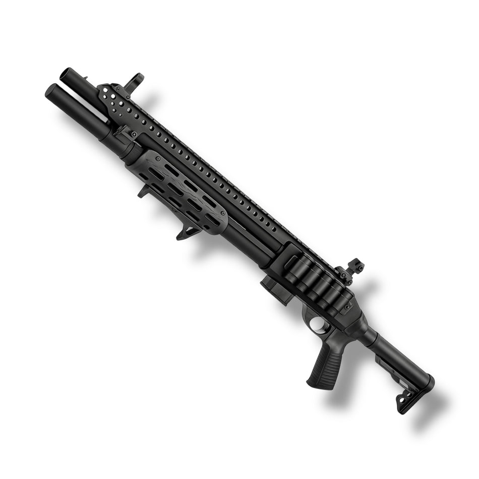 Golden Eagle Gas Full-Aluminium Tactical Assault Pump Action Gel Blaster Shotgun - Black - GEL8875