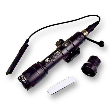 WADSN M600 Surefire Replica Flashlight with Pressure Switch - Picatinny Mount Version - Black