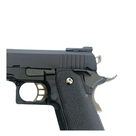 WE Tech 'T-REX' Hi-Capa 5.1" GBB Pistol - Black - No Markings